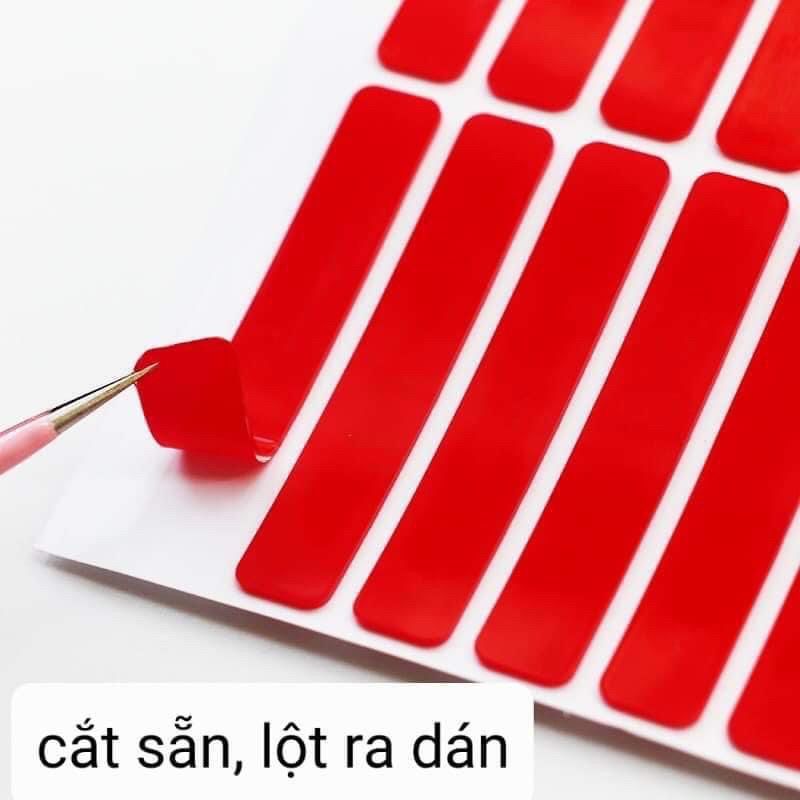 Băng dính đỏ đa năng dán móng