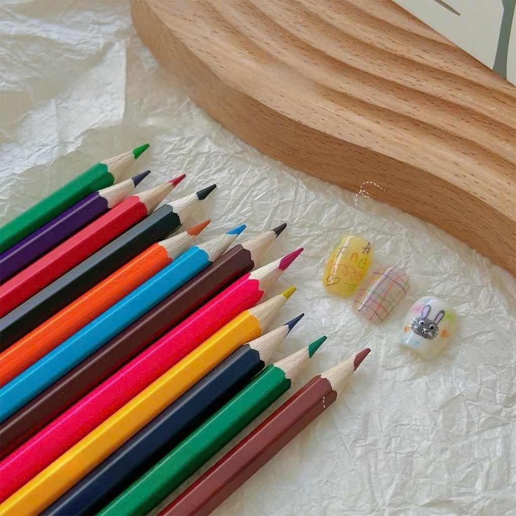 Combo Bút chì 12 màu vẽ móng Hàn Quốc