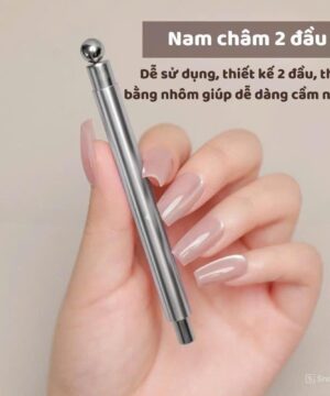 Nam châm 2 đầu Kết hợp bi Thanh tròn hút mắt mèo siêu sáng