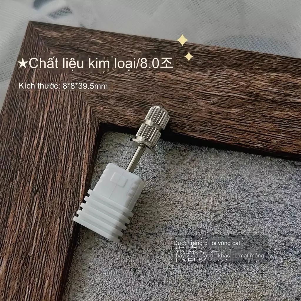 Đầu mài sắt lắp nhám móng tay Mini chuyên dụng
