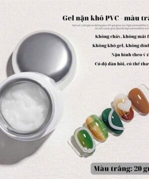 Gel nặn nổi 3D Annies Không bết dính. Gel nặn Thủy tinh Trắng - Trong