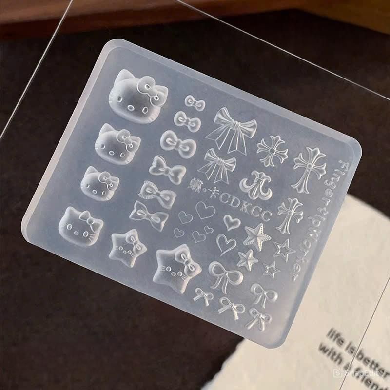 Khuôn Silicon tạo Charm Nail (Nhiều mẫu)