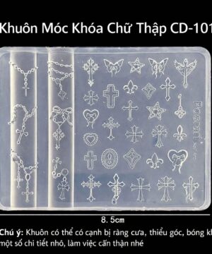 Khuôn Silicon tạo Charm Chrome Heart